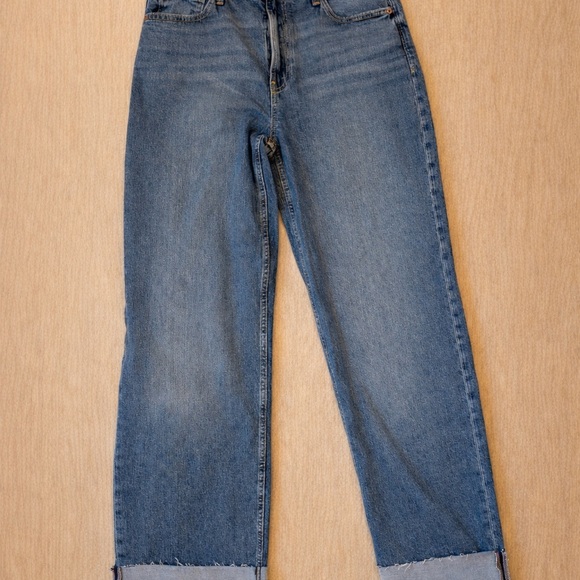 Gap Mid-Rise Cuffed 90s Loose Jeans - Size 29/8 Tall - NWT - Picture 2 of 6